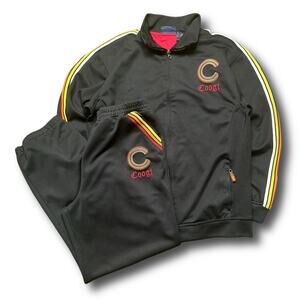 Coogi Australia Y2K Vintage Fall Autumn Black Sweat Suit Set